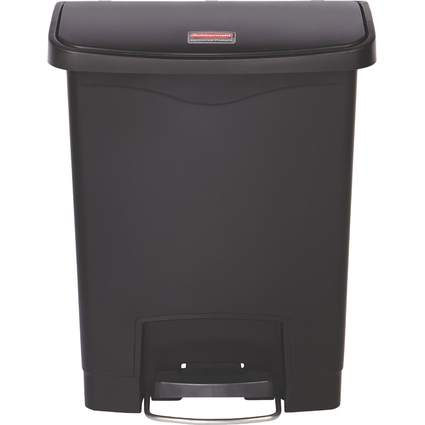 Rubbermaid Collecteur  pdale Slim Jim, 30 litres, noir