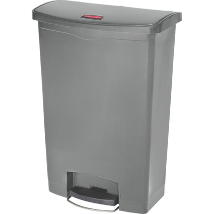 Rubbermaid Collecteur  pdale Slim Jim, 90 litres, gris