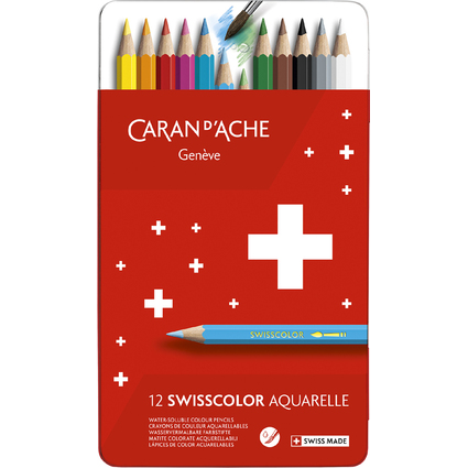 CARAN D'ACHE Crayons de couleur Swisscolor Aquarelle