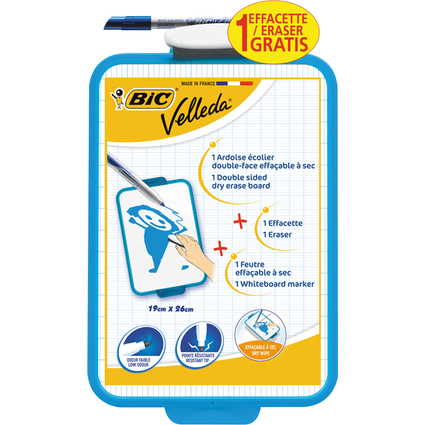 BIC Ardoise Velleda, dimensions: (L)190 x (H)260 mm, blanche