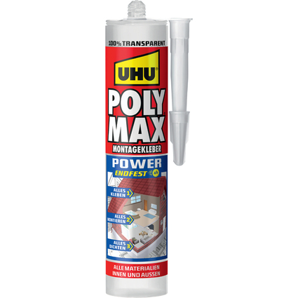UHU Colle d'tanchit POLYMAX POWER, transparent, 300 g