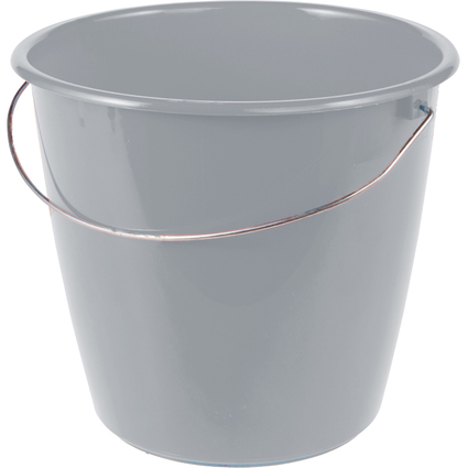 keeeper Seau de mnage "erik", rond, 5 litres, nordic-grey