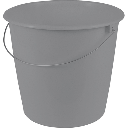 keeeper Seau de mnage "erik", rond, 10 litres, nordic-grey