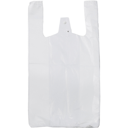 dm-folien Sac en plastique, en bloc, en HDPE, blanc