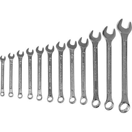 BRDER MANNESMANN Jeu de cls  fourche, 12 pices