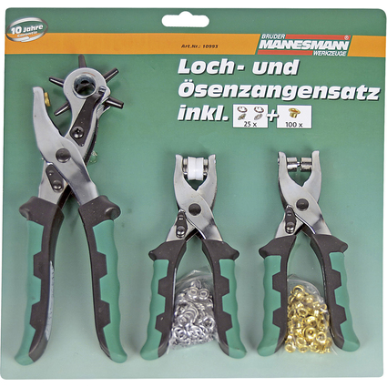 BRDER MANNESMANN Kit de pince  oeillet et perage rotatif