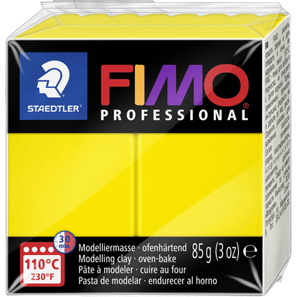 FIMO PROFESSIONAL Pte  modeler, 85 g, jaune citron