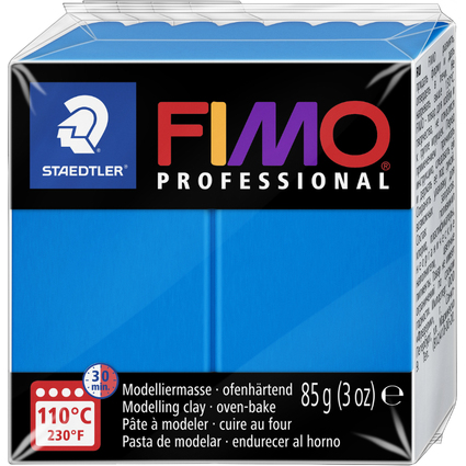 FIMO PROFESSIONAL Pte  modeler,  cuire au four, bleu pur