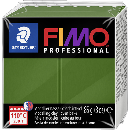 FIMO PROFESSIONAL Pte  modeler, 85 g, bien vert