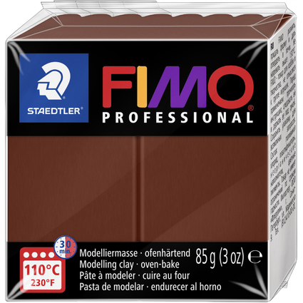 FIMO PROFESSIONAL Pte  modeler, 85 g, chocolat