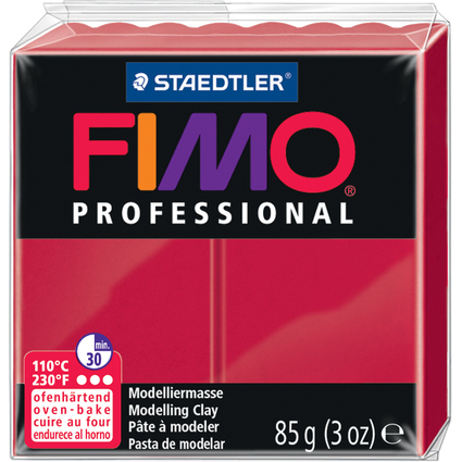 FIMO PROFESSIONAL Pte  modeler,  cuire au four, carmin