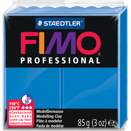 FIMO PROFESSIONAL Pte  modeler,  cuire au four, bleu pur
