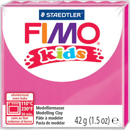 FIMO kids Pte  modeler,  cuire au four, 42 g, rose