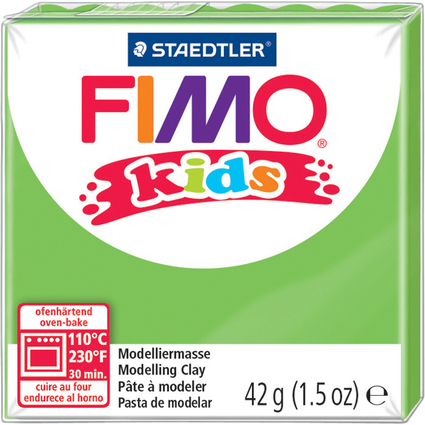 FIMO kids Pte  modeler,  cuire au four, 42 g, vert clair