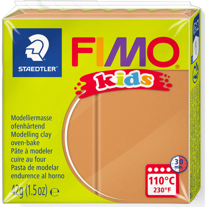 FIMO kids Pte  modeler,  cuire au four, marron claire, 42