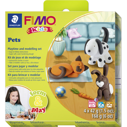 FIMO kids Kit de modelage Form & Play "Pet", niveau 1