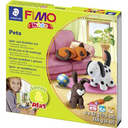 FIMO kids Kit de modelage Form & Play "Pet", niveau 1