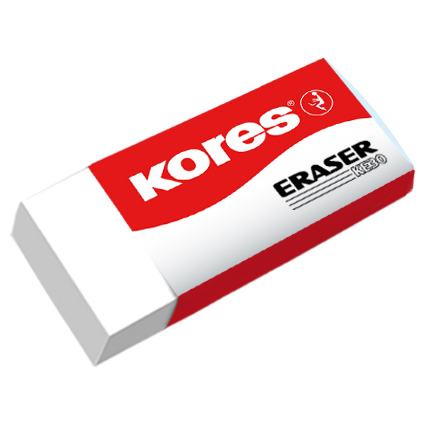 Kores gomme en plastique "KE30", (L)40 x (P)21 x (H)10 mm