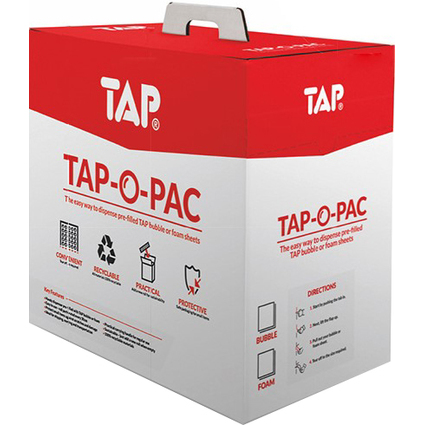 TAP Film  bulles d'air TAP-0-PAC, en carton distributeur