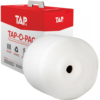 TAP Film mousse TAP-O-PAC, en carton distributeur