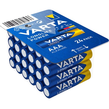 VARTA Pile alcaline Longlife Power BIG BOX, Micro (AAA)