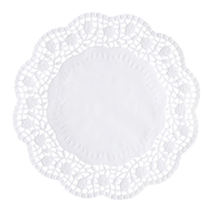 PAPSTAR Napperon, rond, diamtre: 200 mm, blanc