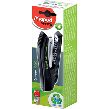 Maped Agrafeuse Full Strip Greenlogic, noir