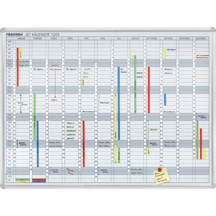 FRANKEN Tableau planning JetKalender, calendrier annuel