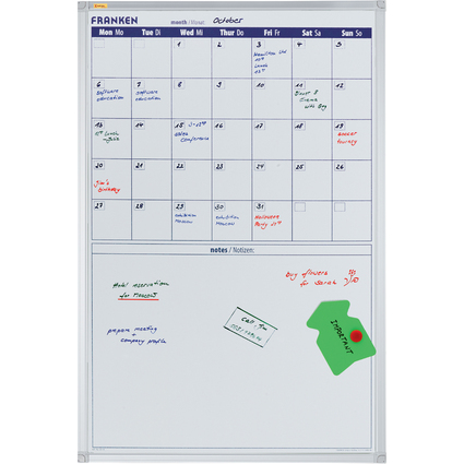 FRANKEN Tableau planning X!tra!Line, calendrier mensuel