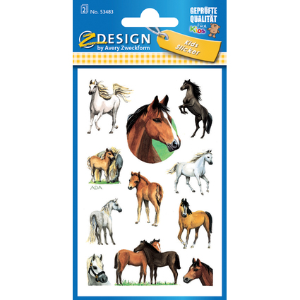 AVERY Zweckform Sticker ZDesign KIDS "Cheval", scintillant