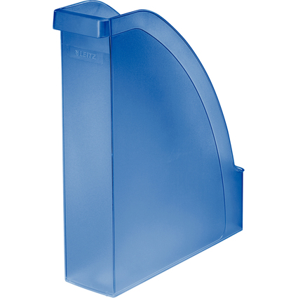 LEITZ Porte-revue Plus, A4, en polystyrne, bleu translucide