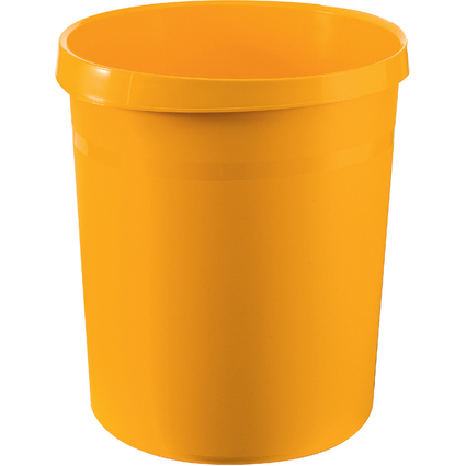 HAN Corbeille  papier GRIP, PP, 18 litres, jaune