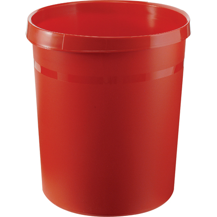 HAN Corbeille  papier GRIP, PP, 18 litres, rouge