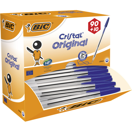 BIC Stylo  bille Cristal Original, VALUE PACK, bleu