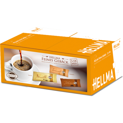 HELLMA Biscuits fins mix de 3, emballage unitaire, dans un