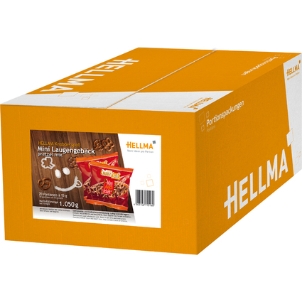 HELLMA Mini bretzel, dans des sachets unitaires de 15 g