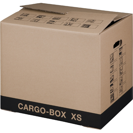 smartboxpro Cartons de dmnagement "CARGO-BOX XS", marron