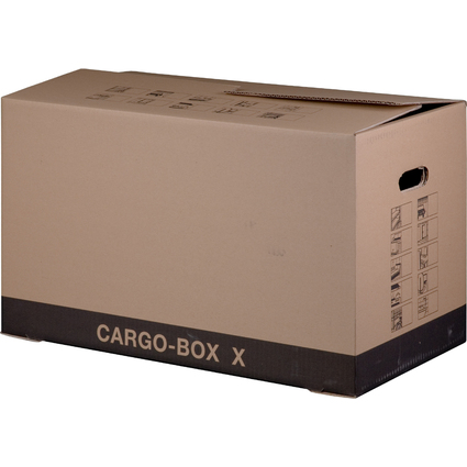 smartboxpro Carton de dmnagement "CARGO-BOX X", marron