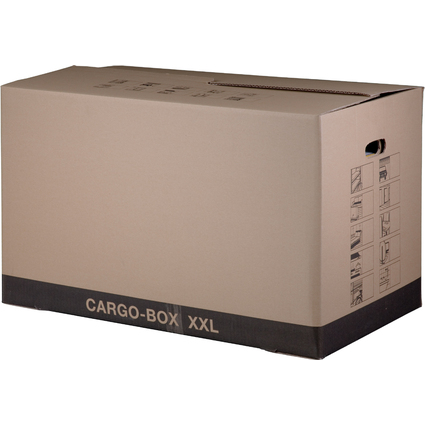 smartboxpro Cartons de dmnagement "CARGO-BOX XXL", marron