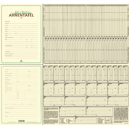 RNK Verlag Arbre gnalogique "Mes anctres", format A2