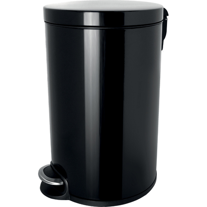 helit Poubelle  pdale "the silent", 20 litres, noir