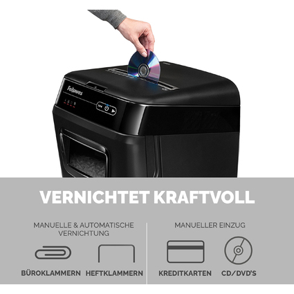 Fellowes Destructeur de documents AutoMax 150C, particules