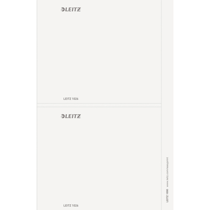 LEITZ Etiquette pour dos de classeur, 176 x 146 mm, gris