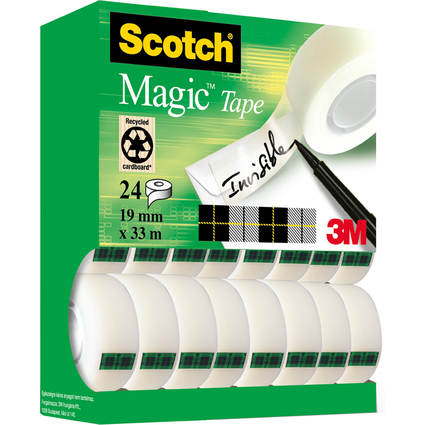 Scotch Ruban adhsif Magic 810, 19 mm x 33 m, 24 rouleaux