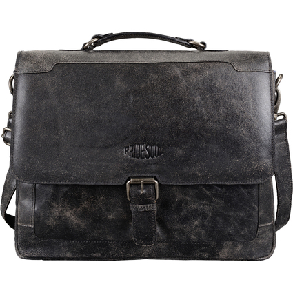 PRIDE&SOUL Porte-documents "SCRATCH", cuir, noir