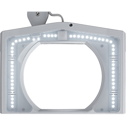 MAUL Lampe loupe  LED MAULvitrum, avec pince, blanc