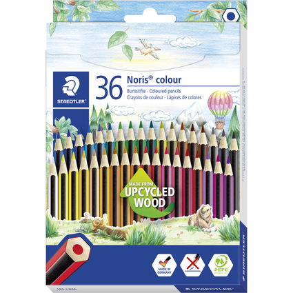 STAEDTLER Crayon de couleur Noris Colour, tui carton de 36
