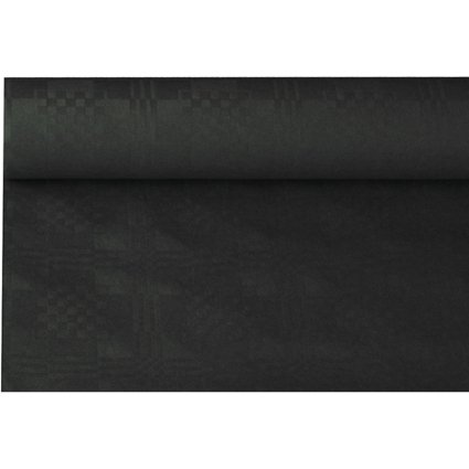 PAPSTAR Nappe damasse, (l)1,2 x (L)8 m, noir