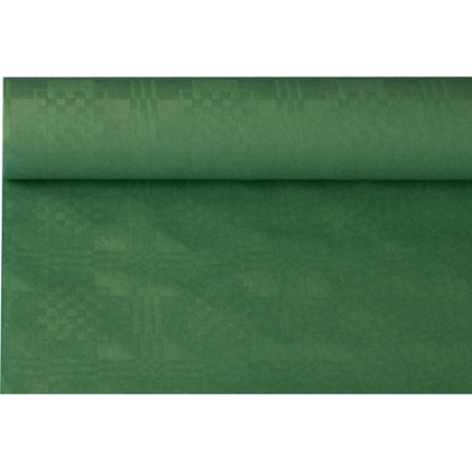 PAPSTAR Nappe damasse, (l)1,2 x (L)8 m, vert fonc