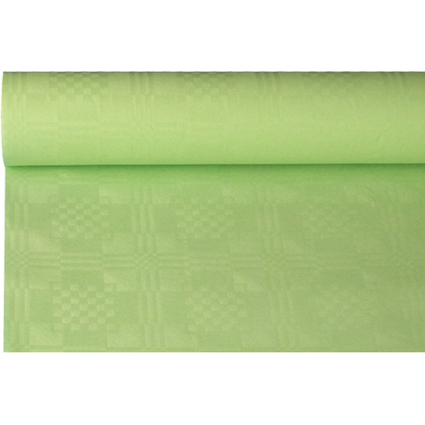 PAPSTAR Nappe damasse, (l)1,2x(L)8 m, vert pastel